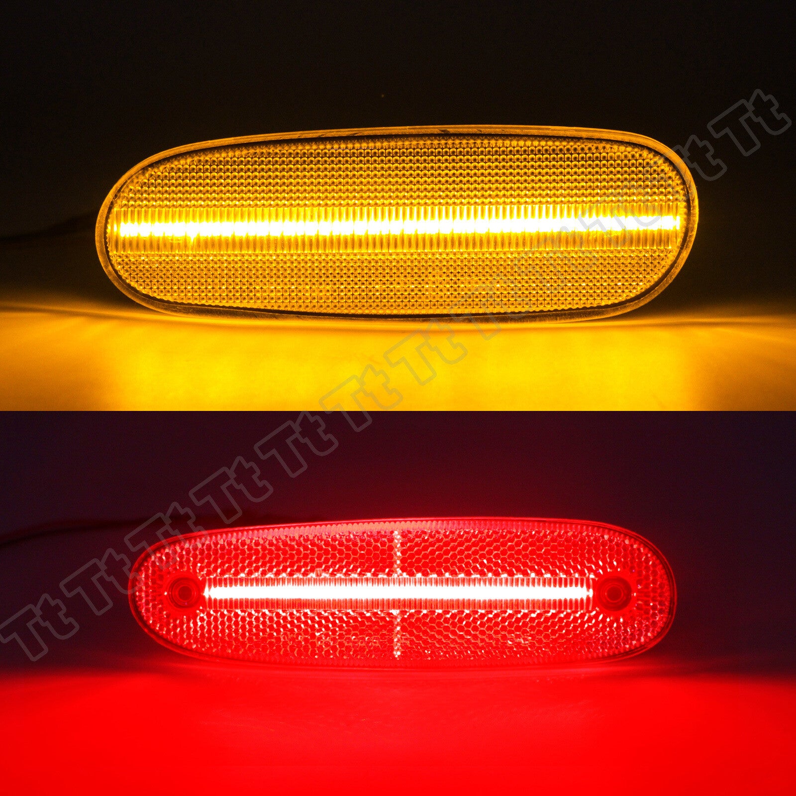 Suitable for 93 - 98 for Supra Mk4 LED front and rear bumper side marker lights clear lens - v