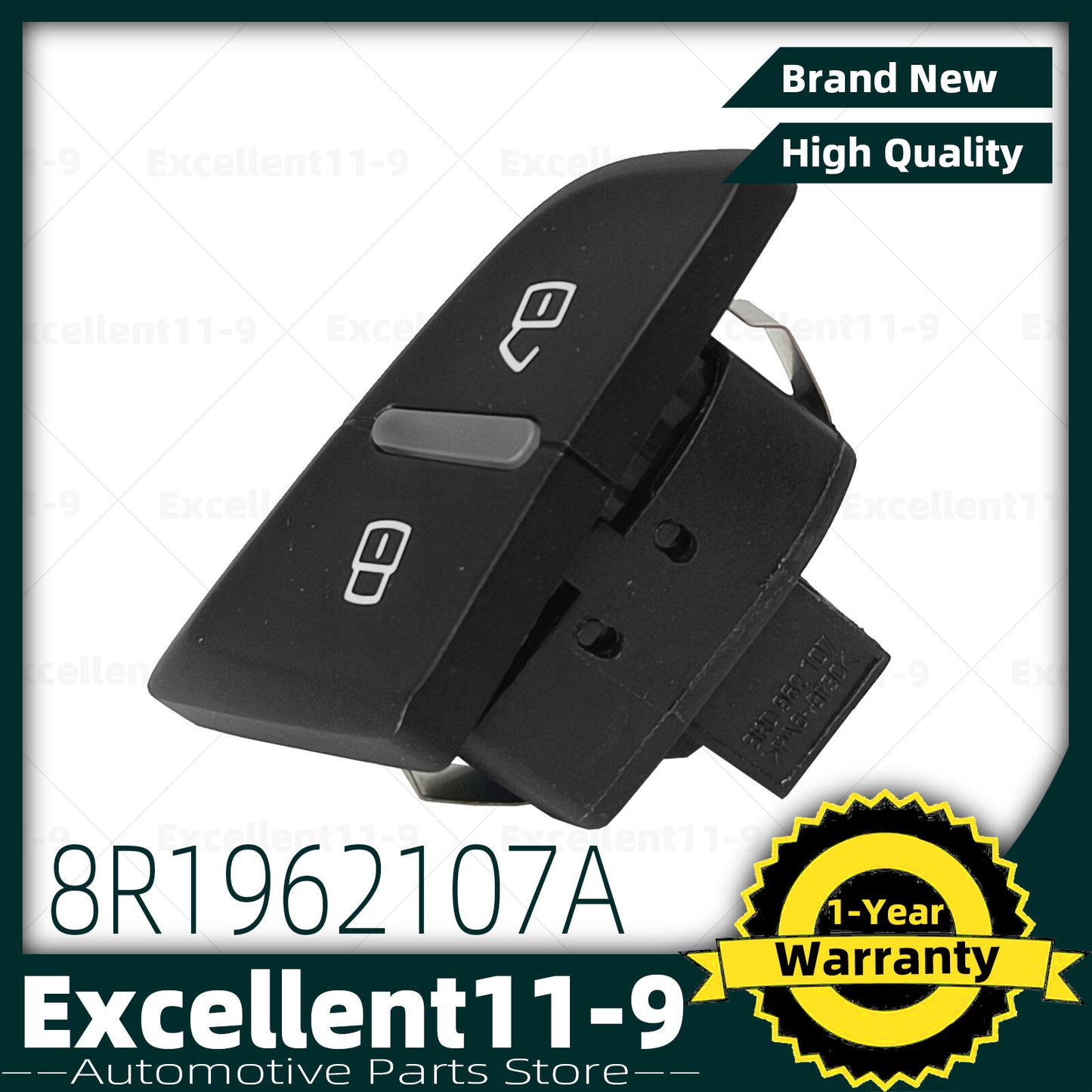 Front left center door lock switch button for Audi Q5 2009 - 2017 8R1962107AV10- n