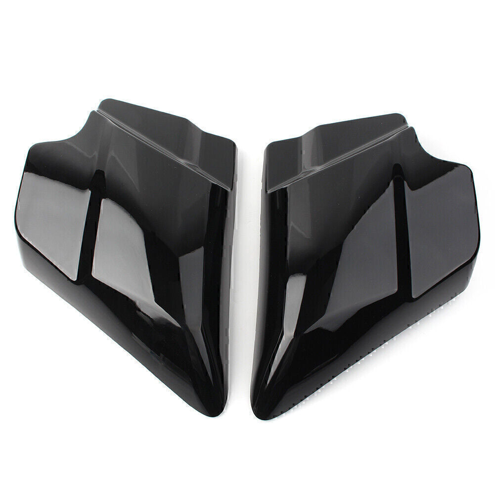 Pair Black Side Covers for Harley Touring Road King Electra Glide 2009-2023