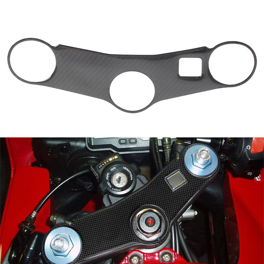 Handle Yoke Cover Gel Protector Pad for Honda CBR 600 RR 2003-2004 Carbon Fiber Q