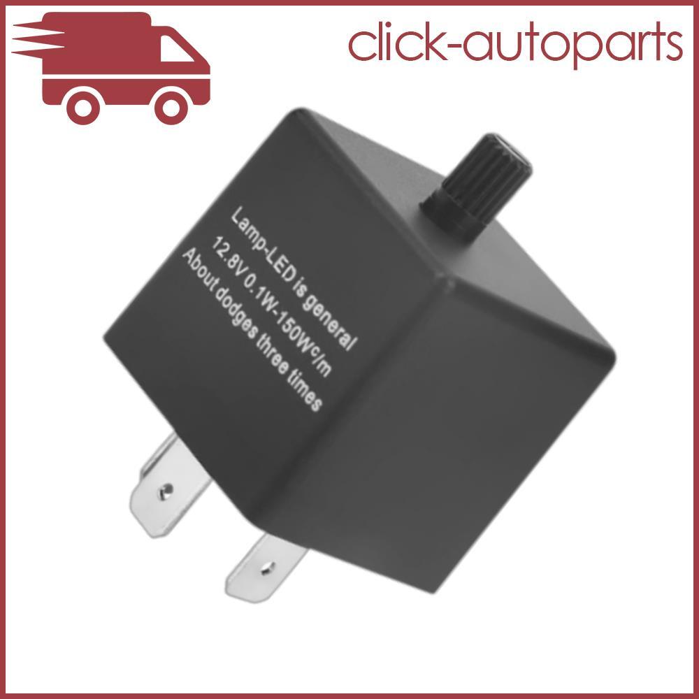 Universal Fast Blink Flash 3 Pin Car LED Flasher Relay Fix Turn Signal Hyper Q