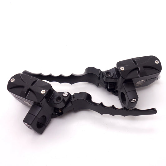 1 Black Cross Hand Control Reservoir 14mm Bore Brake Clutch Levers for Honda Q