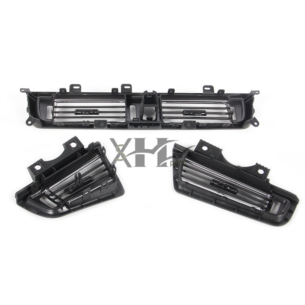 3pcs Front Console Grill Dash AC Air Outlet Vent Fit for BMW 5 Series Q