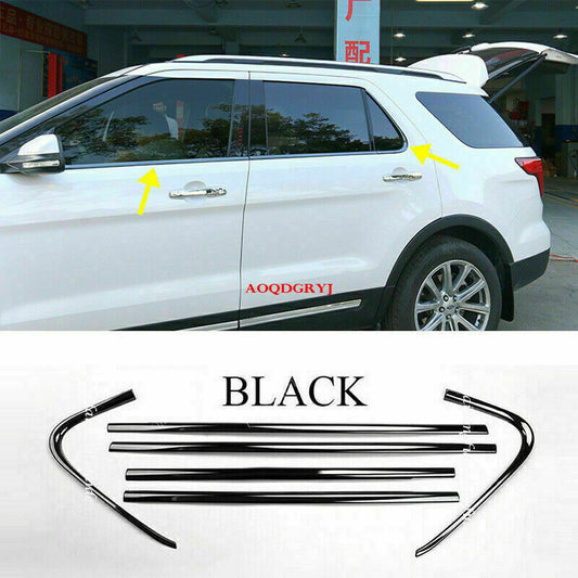 for Ford Explorer 2011-19 piano black Bottom Lower Window Frame Sill Trim Cover