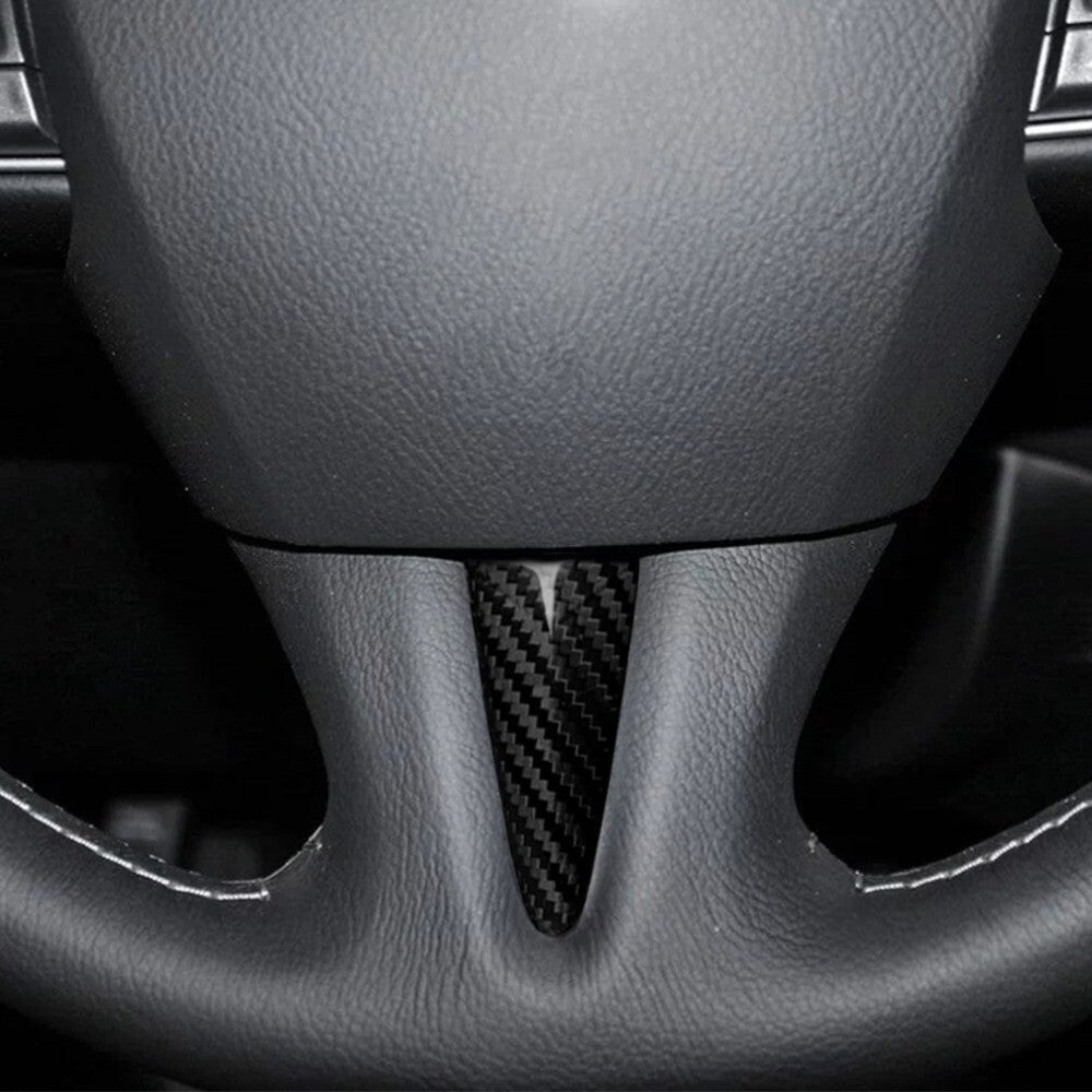 Genuine carbon fiber steering wheel center cap trim for Infiniti Q50 Q60