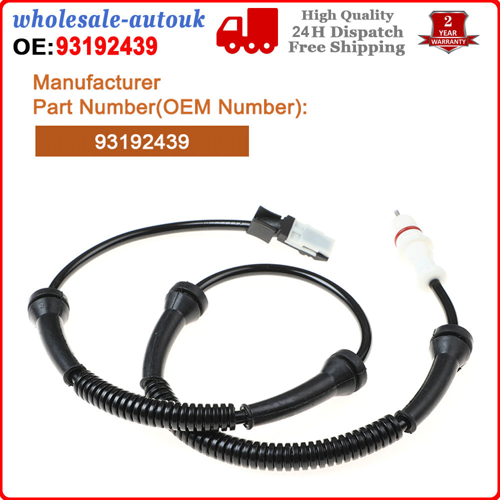 Front ABS Wheel Speed Brake Sensor 93192439 for Vauxhall Vivaro A for Renault for Nissan