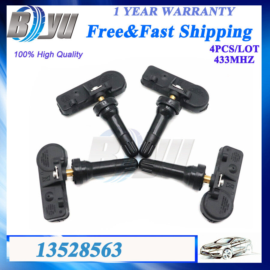 4PCS TPMS 13528563 Set Tire Pressure Sensors For 2019-2023 Silverado for Sierra 1500
