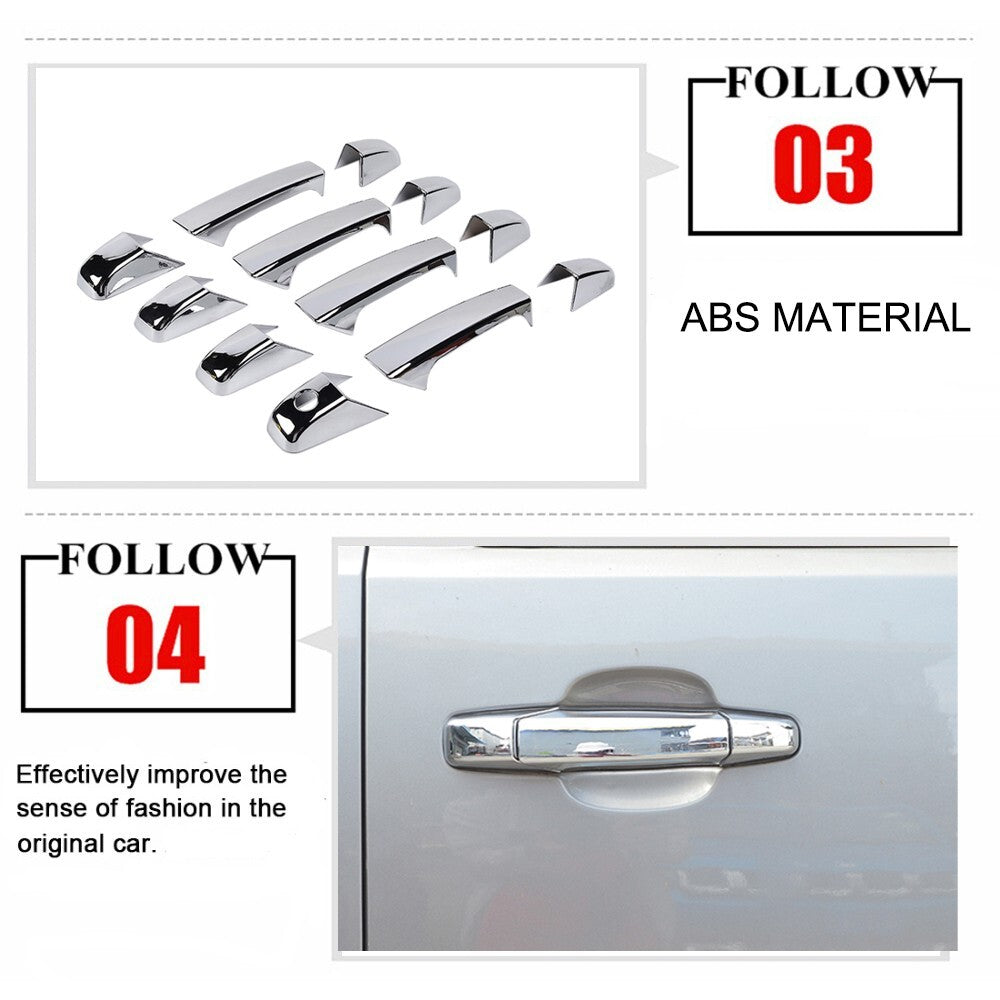 Chrome Door Handle Cover Trim for Chevrolet Silverado/Suburban/ for GMC - for SIERRA / 07-13