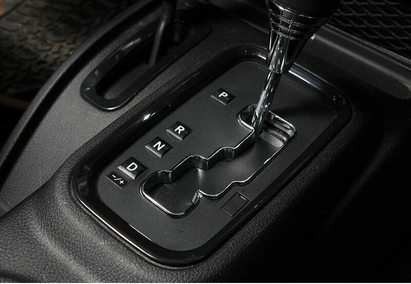 for Jeep for Wrangler JK 2011-2017 Black Console Gear Shift Frame Cover Trim 2PCS