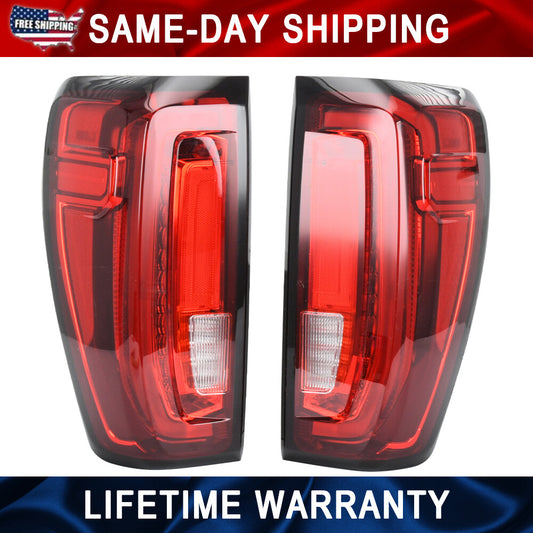 Left + Right Side LED Tail Light For 2019-2023 for GMC for Sierra Rear Brake Taillamp