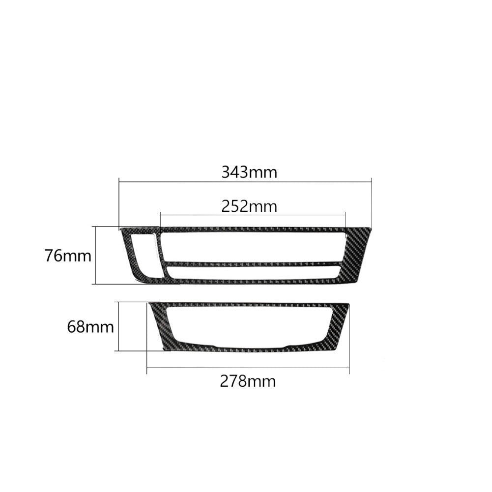 Carbon fiber CD AIR CONDITIONING control panel for Audi A6 A7 2012-2018