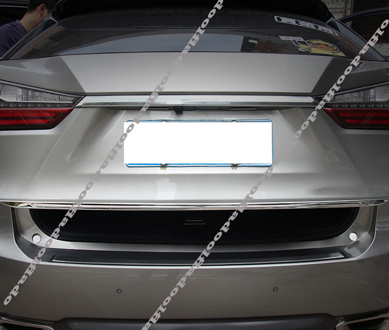for Lexus RX350 450H 2016-22 3D Silver REAR TRUNK TAIL GATE DOOR LID COVER TRIM