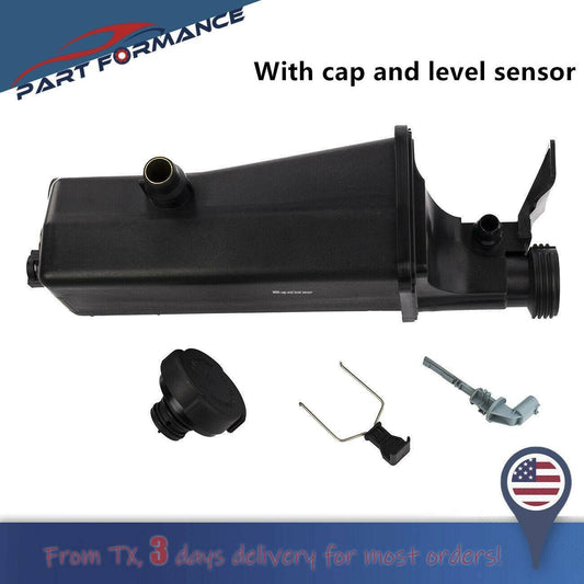 Engine coolant recovery expansion tank with sensor and cover suitable for BMW E46 X5 Q