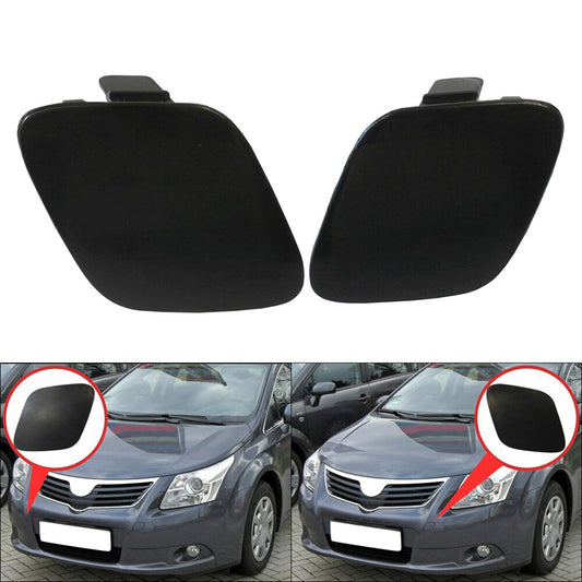 Pair Front Bumper Lower Grille Tow Hook Eye Cover For Avensis T27 2008-2011 Q