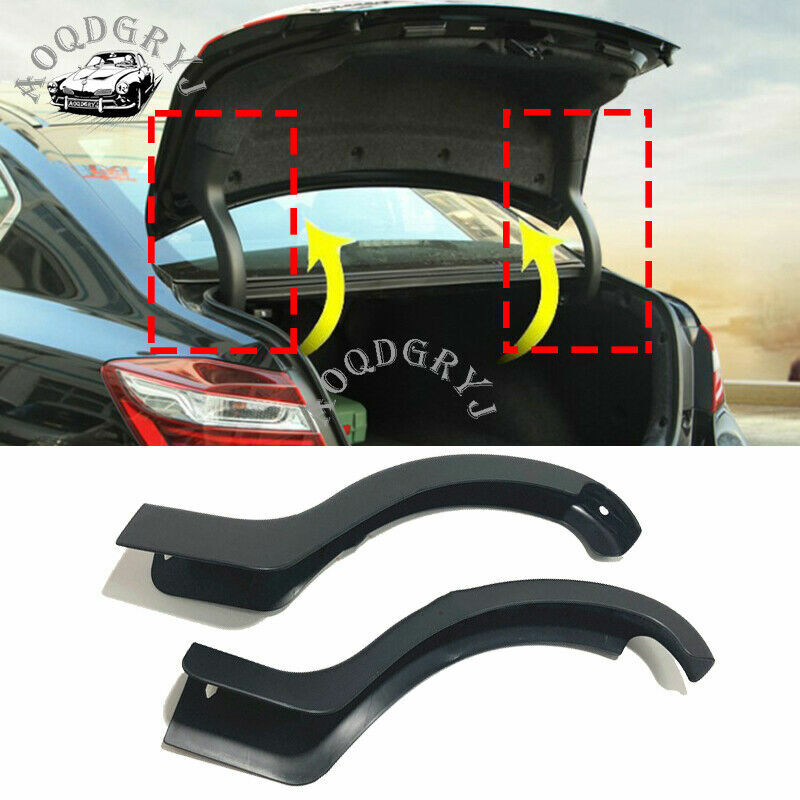 2X Black trunk arm hinge cover garnish fit for Honda Accord 4DR sedan 2014-2017