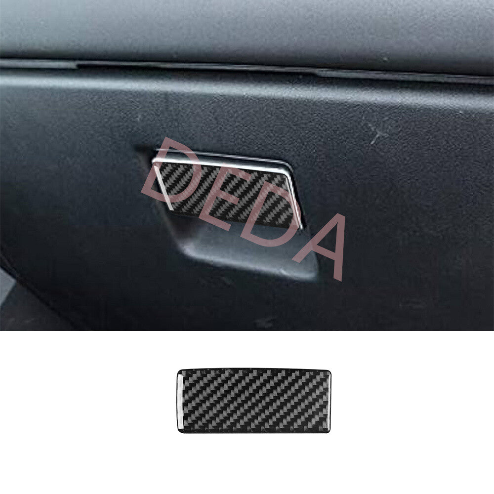 Carbon Fiber Glove Box Handle Panel Cover for Land Rover Discovery Sport 2015-19