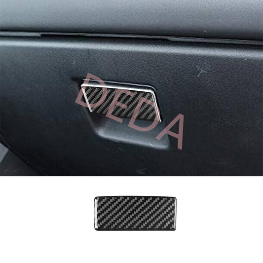 Carbon Fiber Glove Box Handle Panel Cover for Land Rover Discovery Sport 2015-19