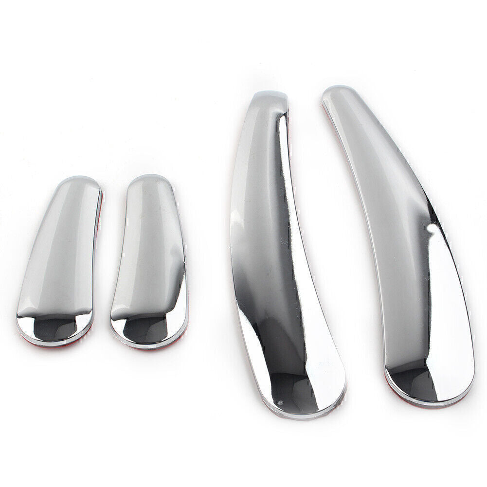 4Pcs Chrome Swingarm Frame Insert Set Fit for Harley Softail Models 2008-up Curved Q