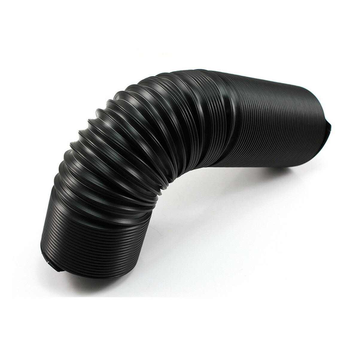 Car Cold Air Intake Hose Ducting Feed Pipe Flexible Black Auto Air Filter Parts