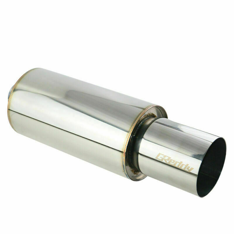 3 ID 5 OD Great Sound Straight Exhaust Muffler 6 Body Resonator Tips New