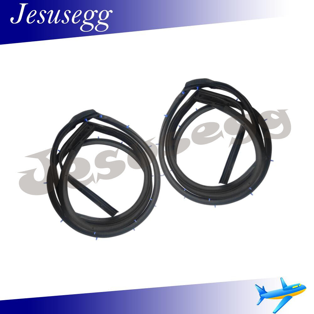 2pcs For 2013-19 for Nissan SENTRA Rear Doors Rubber Weather Strip Seal LeftRight