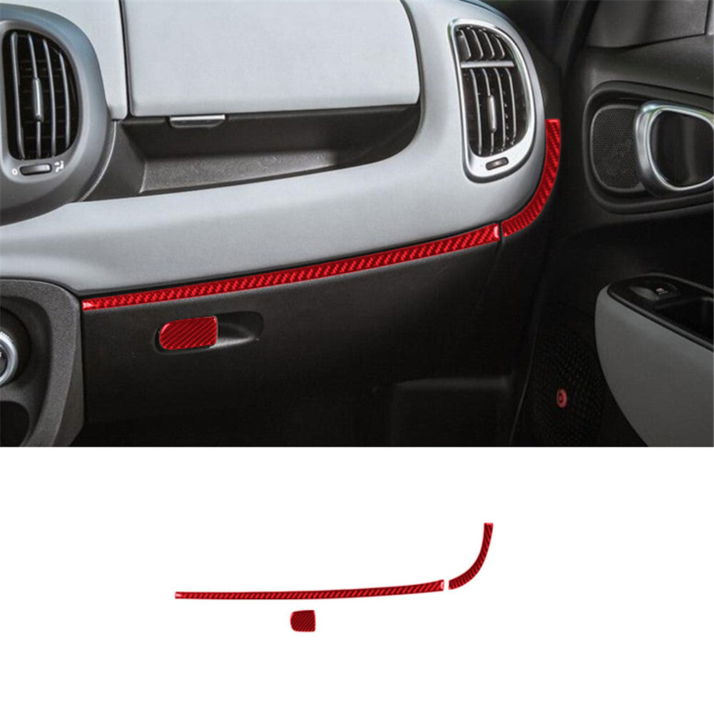 6Pcs Carbon Fiber Center Control Panel Trim Cover for Camry 2012-2014 B v