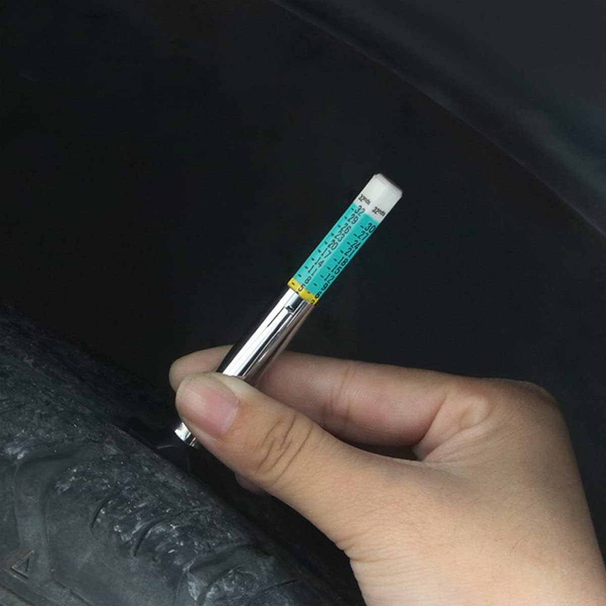 10pcs Color Coded Tyre Tire Tread Depth Gauge Car Automotive Measurement Tool