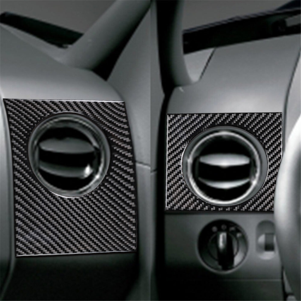 Carbon Fiber Interior Side Air Vent Outlet Cover Trim for Ford F-150 FX4 2004-08