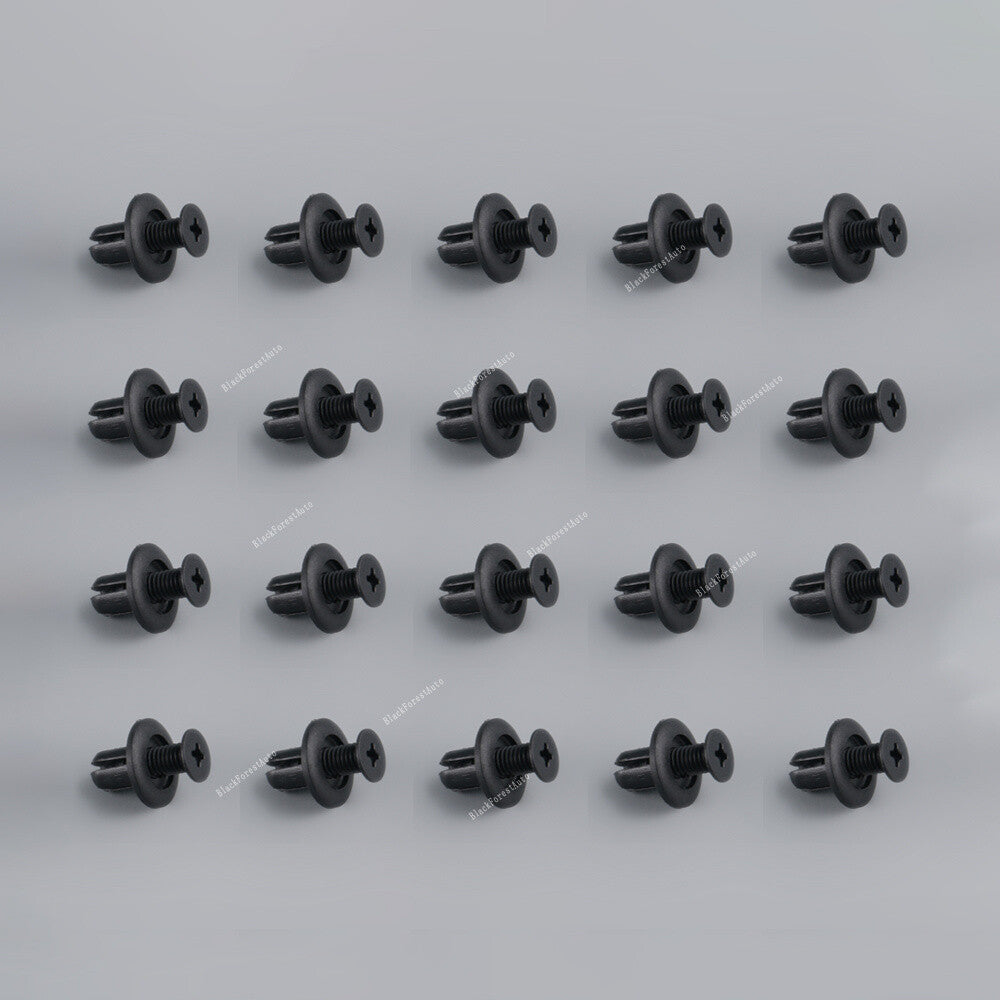 20x Front Bumper Fender Body Mouldings Clips Rivet Retainer for Hyundai for Mazda