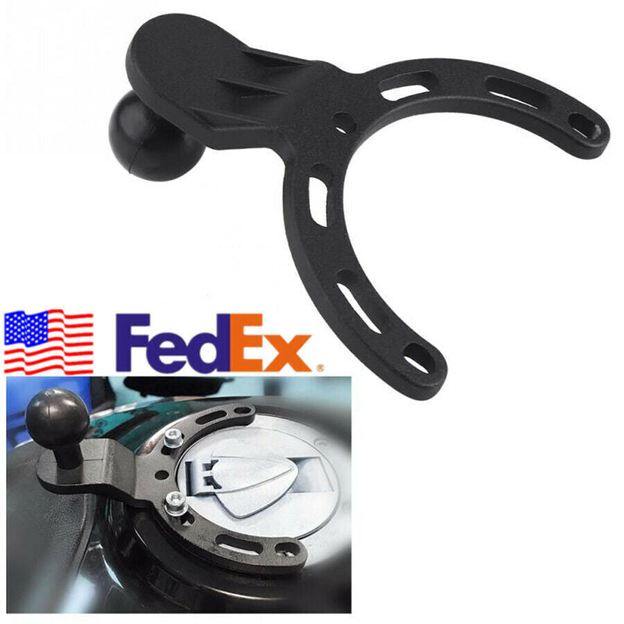 Motorcycle Bike Adjustable Tank Mount Bracket Hoder Kit Aluminum Alloy US Stock Q