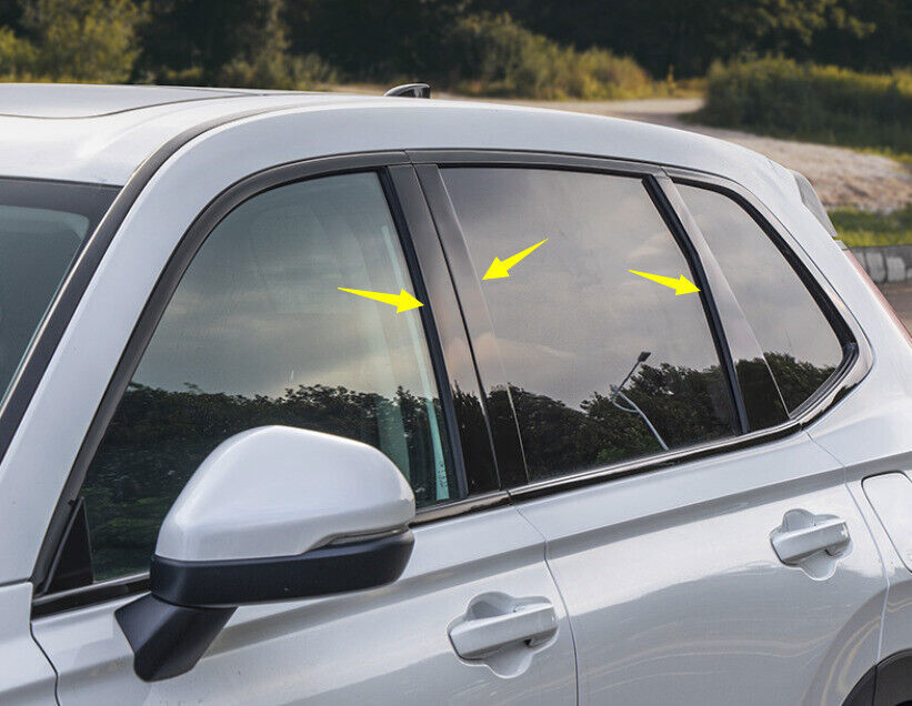 for Honda CR-V CRV 2023-2025 Black Car Window Pillar Posts Triangle Cover Trim n