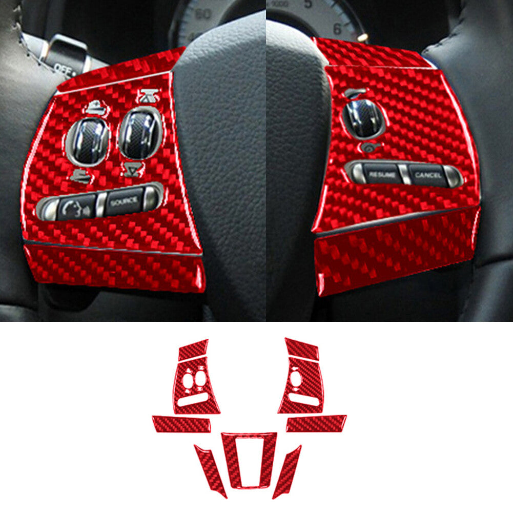 4Pcs Carbon Fiber Window Switch Button Cover Trim for Volvo V60 2010-2017 Type A v