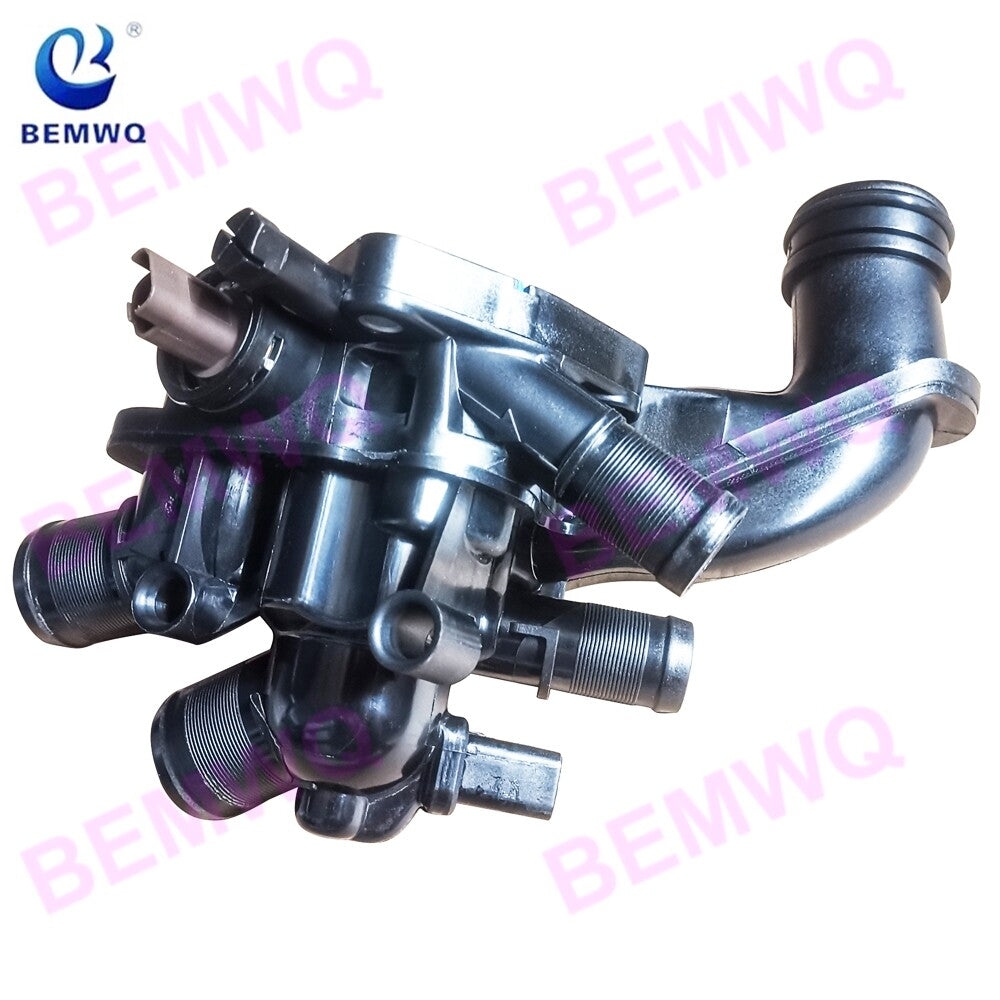 Coolant thermostat and housing assembly with sensor and gasket for Mini Cooper Countryman n