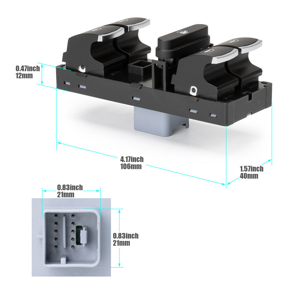 Power Master window switches for Passat 2012, 2013 - 2017 5ND959857- v