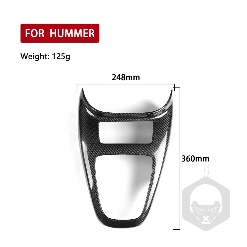 for Hummer H3 2006-2010 Carbon Fiber Center Control Gear Shift Box Panel Cover n