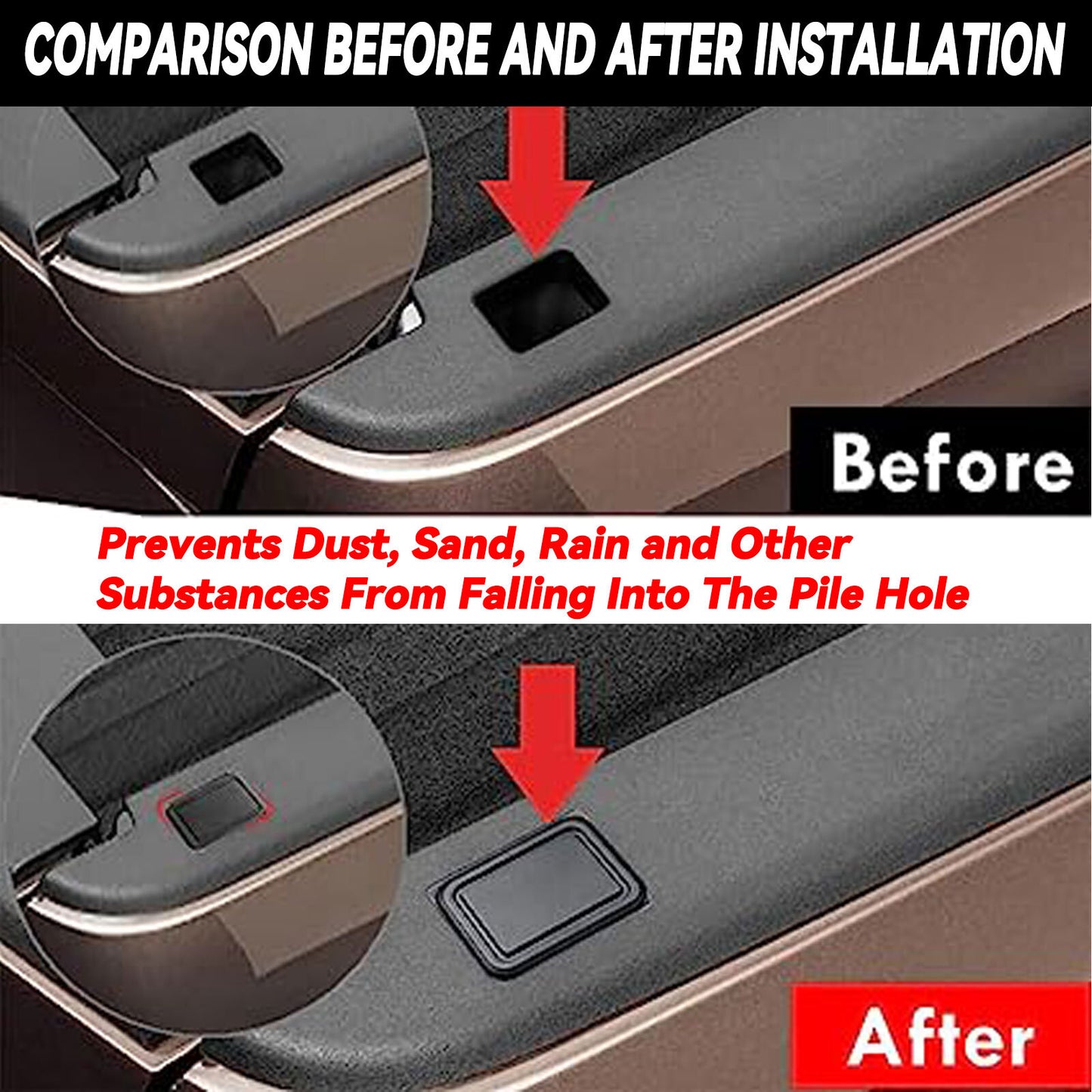 2 Stake Pocket Covers Caps Rail Hole Plugs for Dodge for Ram 1500 2019+ Accessories Q