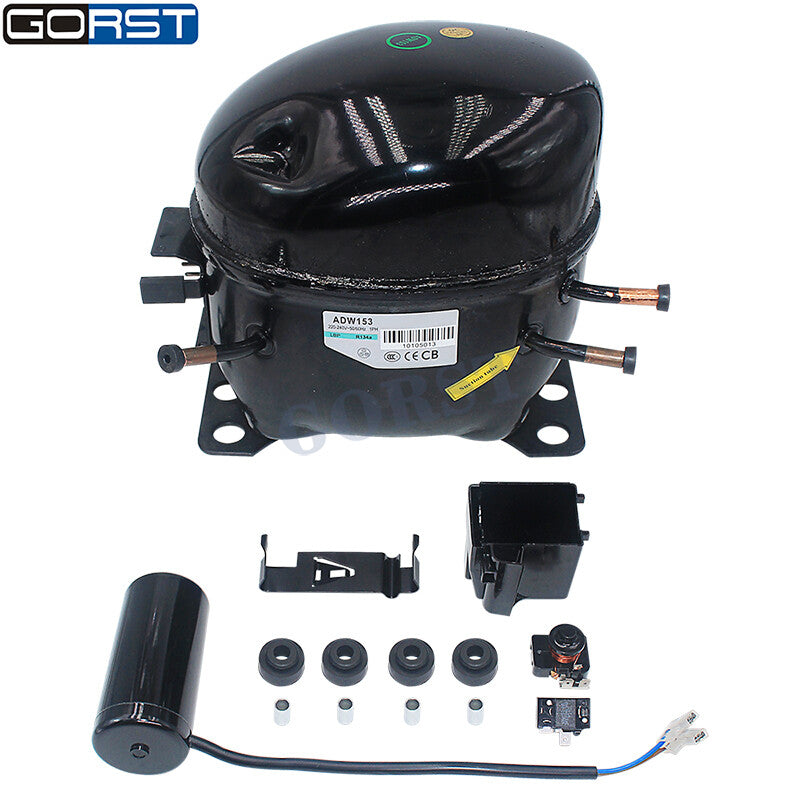 220V/240V vehicle-mounted air compressor, R134a refrigerator/freezer, marine solar power Q