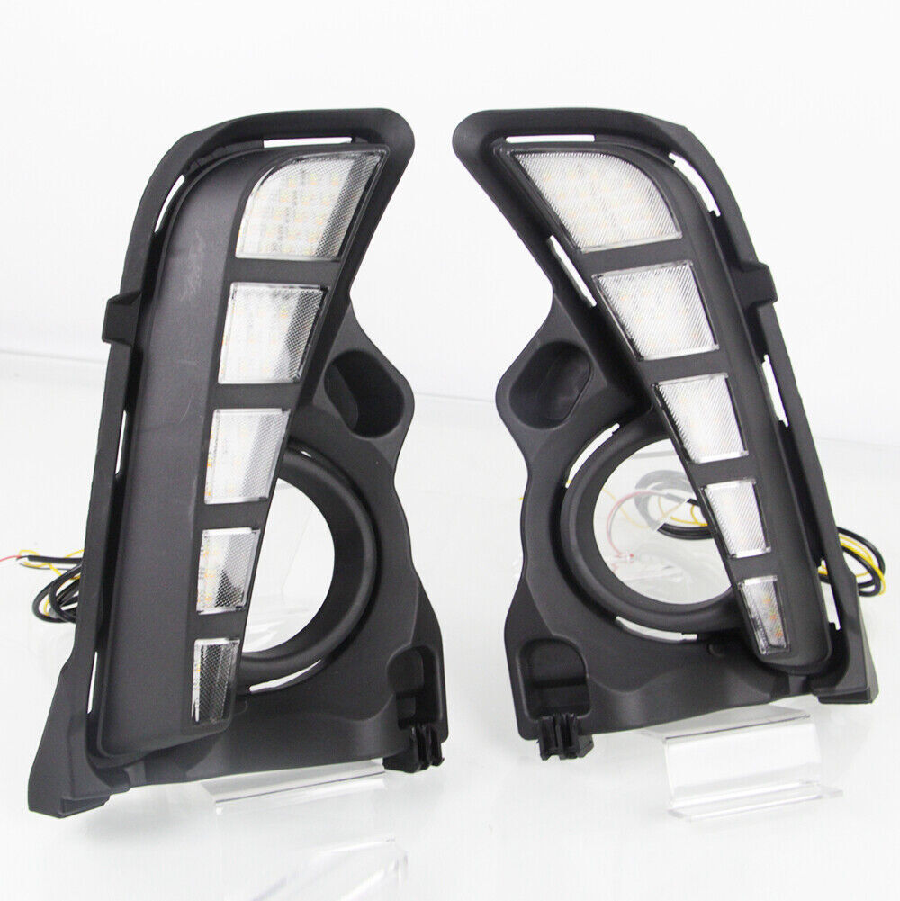 for Toyota Highlander 2017-2019 LED DRL Daytime Running Driving Light Fog Lamp Q