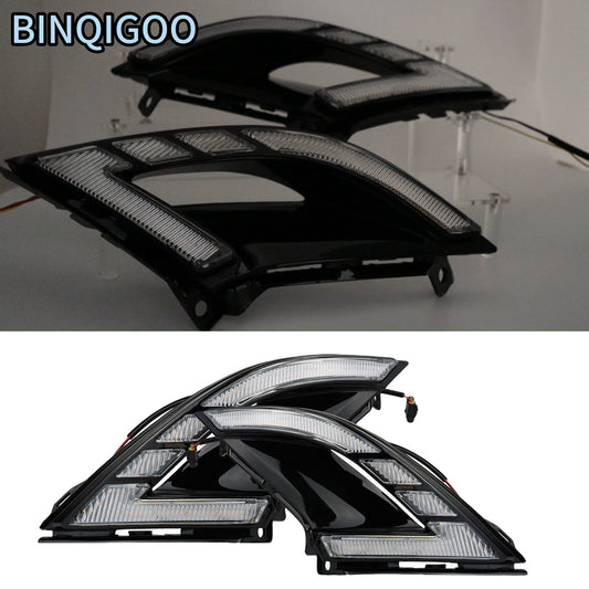 1 pair of amber fog lights for the front bumper, suitable for 2023-24 for Honda Accord DRL turn signals.