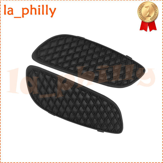 Pair Front Fog Light Cover LHRH Black fits 2015-2018 for Mercedes-Benz A-Class W176