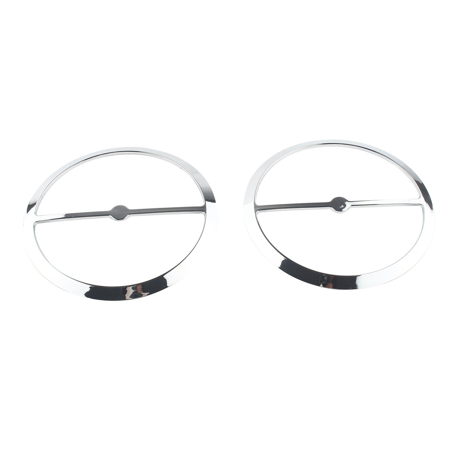 Chrome Speaker Trim Rings Grill Cover for Harley Electra Tri Street Glide 2014+ Q