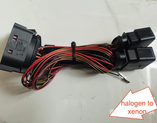 Retrofit halogen to xenon Head light cable wire adaptor for vw for Golf MK5 R32 GTI