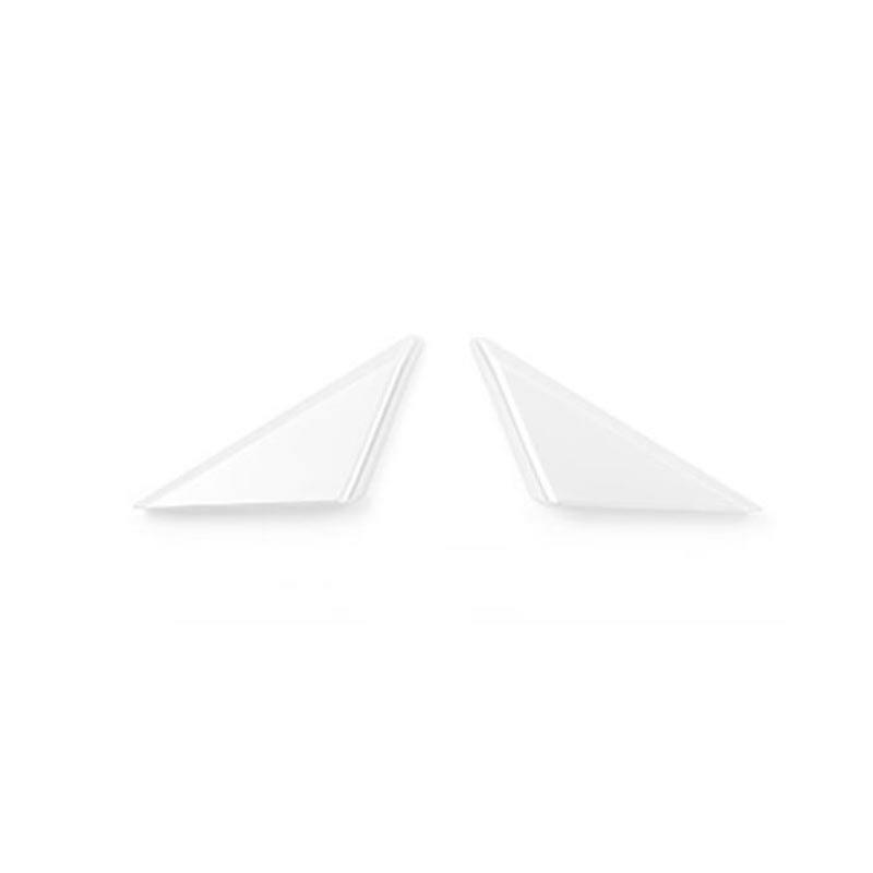 for Ford for Mustang 2015-2022 Paint Silver Front Triangle A Pillar Cover Trim 2PCS