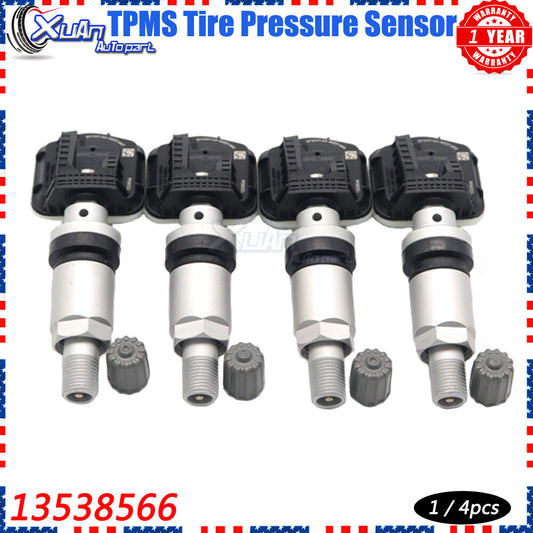 Kit 4 x Tire Pressure Monitor Sensors (TPMS 13538566) for GM for Buick Envision 2021 - 22- v