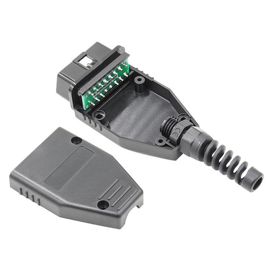 Waterproof OBD2 OBD-II 16-Pin Connector Diagnostic Connector Shell DIY Kit
