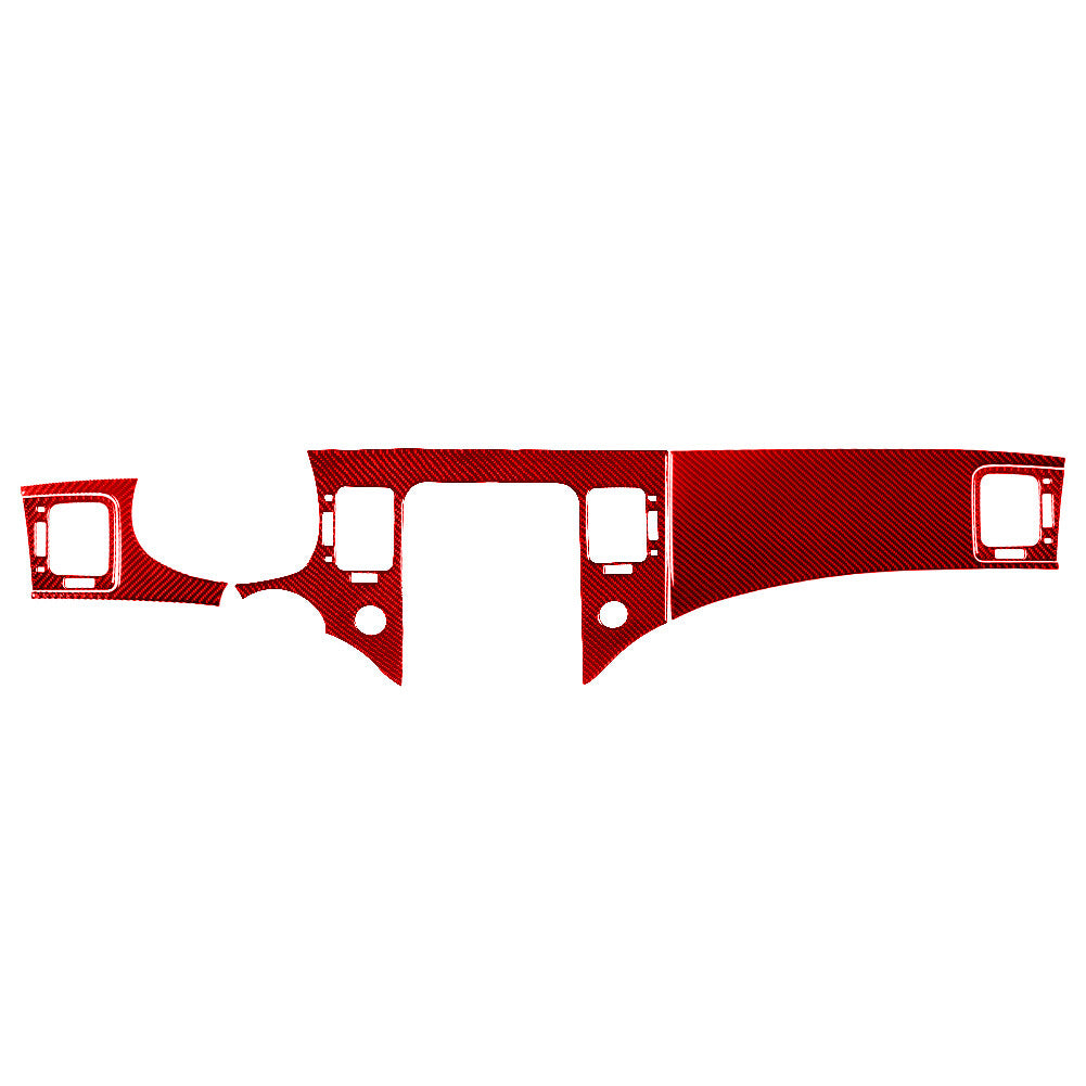 Red Carbon Fiber Ccenter Console Cover Trim for Subaru Forester 2009-2013 Type A v