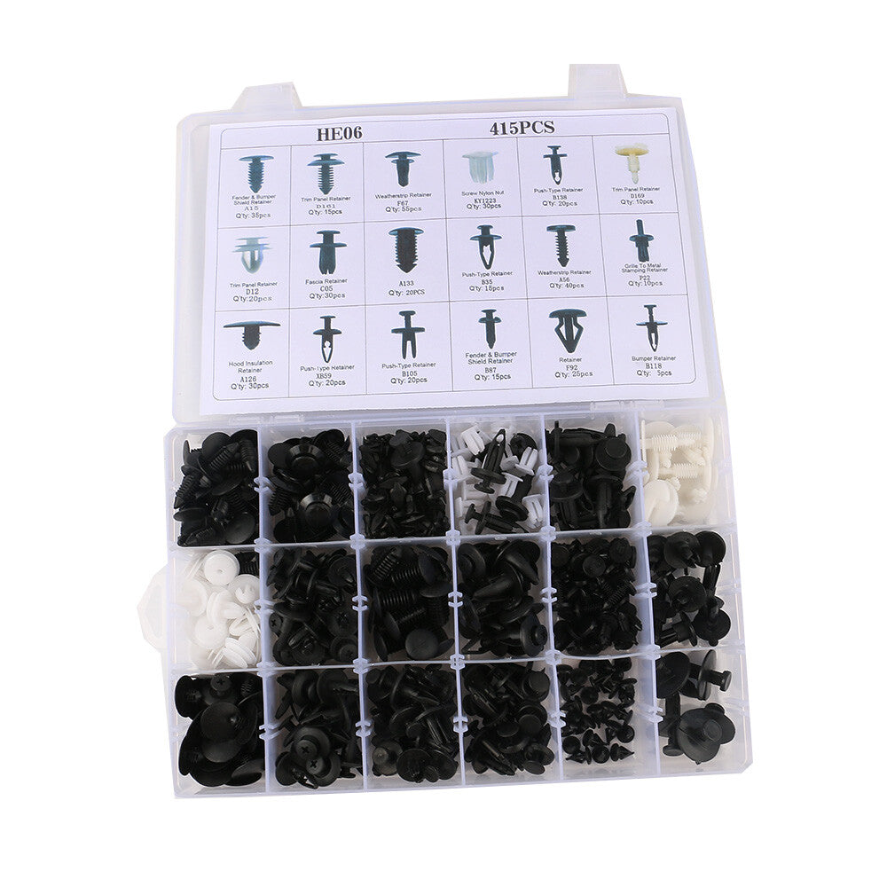 415pcs NEW Push Pin Rivet Car Door Panel Body Clips for Car for SUV 18 Sizes