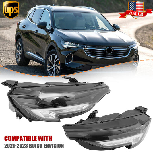 Headlamps For 2021 2022 2023 for Buick Envision LED Headlights Left Right Side Set