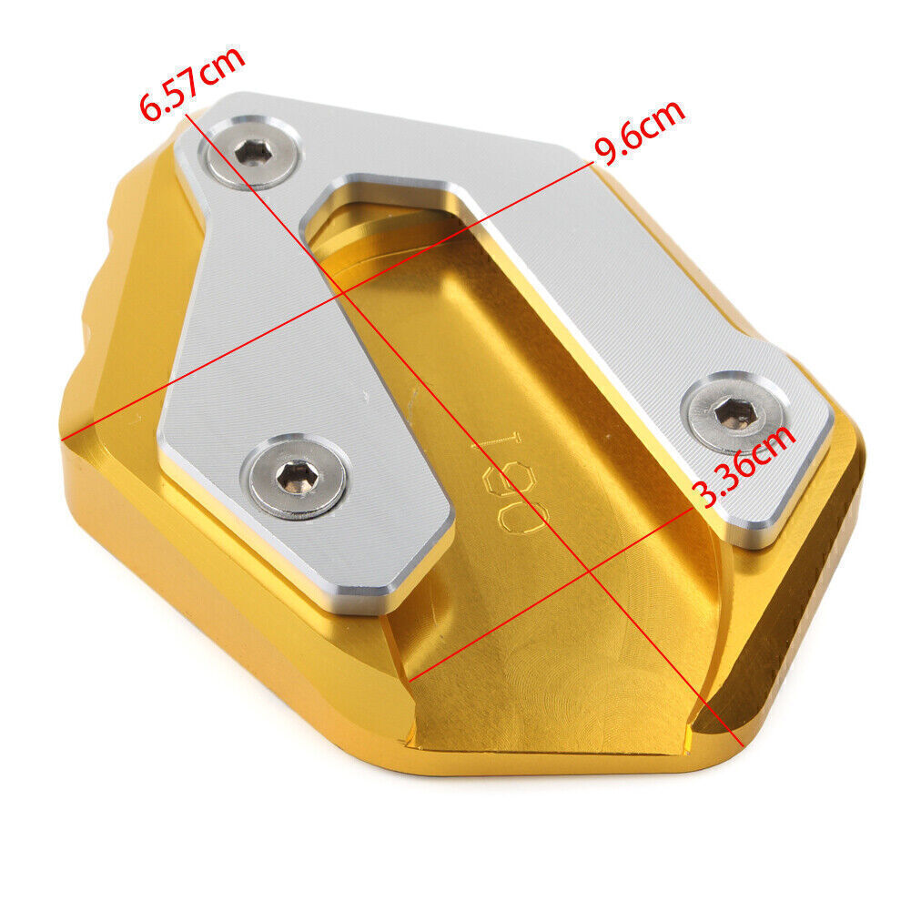 Kickstand Side Stand Extension Pad Fit for YAMAHA MT-07 14-18 XSR700 2016-2017 Gold Q