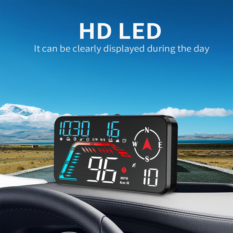 5.5-inch Car Digital GPS Head-Up Display (HUD) Speedometer Overspeed Alarm Accessories